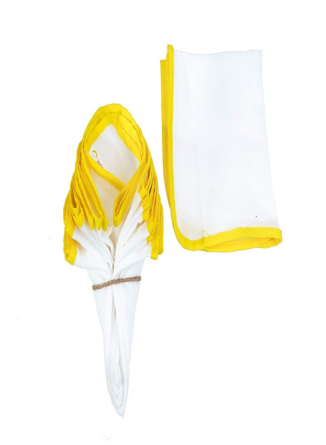 مناديل JNB Jacha & Bacha القطنية الناعمة للأطفال الرضع/الصغار، طقم من 6 مناديل - أصفر (أصفر) - Image 2