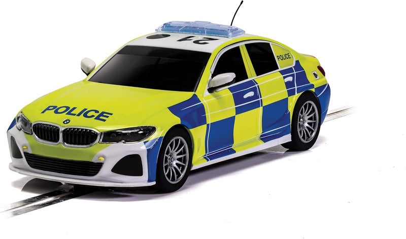 Scalextric C4165 BMW 330i M-Sport Police Car - Blue/Yellow