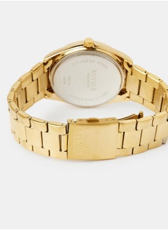 Royale Mega Round Shape Analog Wrist Watch RE229/1 - 40mm - Gold  - Image 2