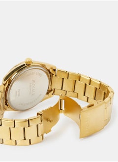 Royale Mega Round Shape Analog Wrist Watch RE229/1 - 40mm - Gold  - Image 4