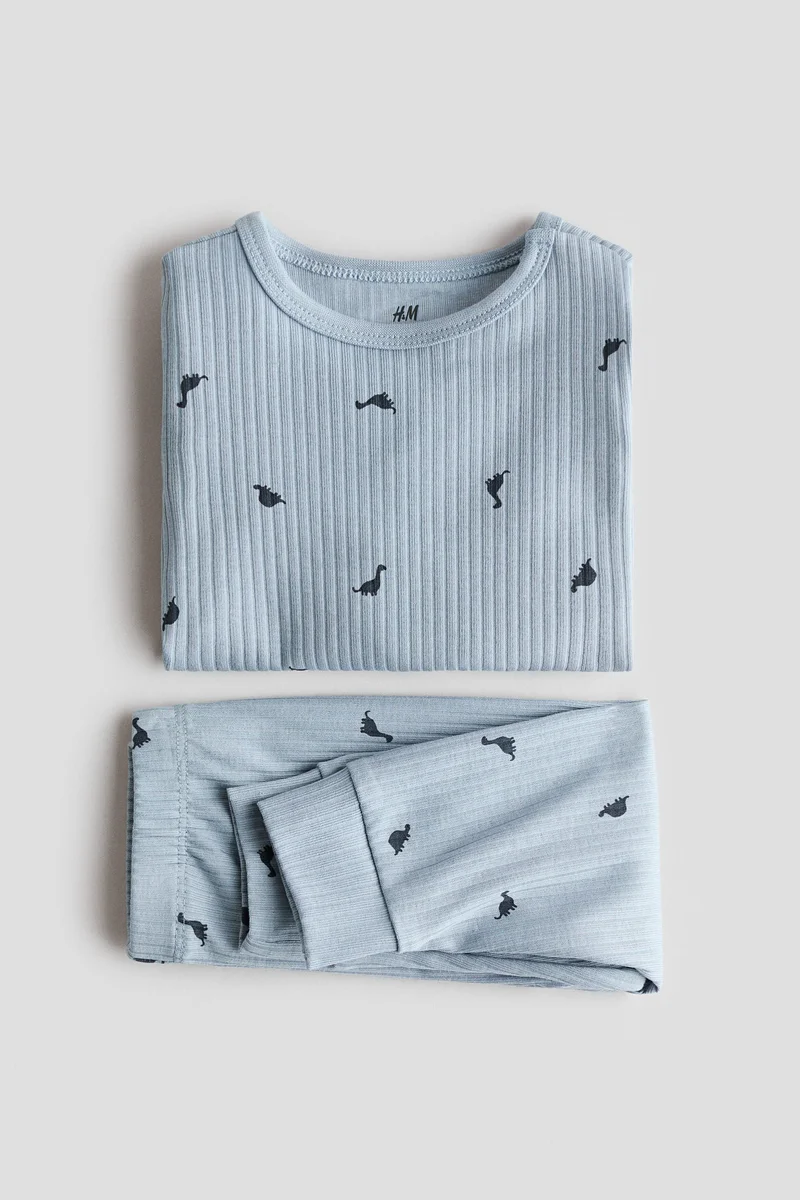 اتش اند ام طقم من القطن المطاطي