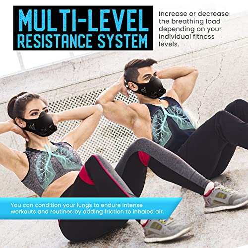 TRAININGMASK 2.0 - Elevation Training Mask for High Altitude Endurance & Breathing Workouts - Ideal for Running & Cardio (Large, Blackout) - Image 3