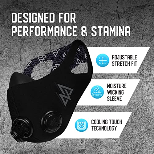 TRAININGMASK 2.0 - Elevation Training Mask for High Altitude Endurance & Breathing Workouts - Ideal for Running & Cardio (Large, Blackout) - Image 2