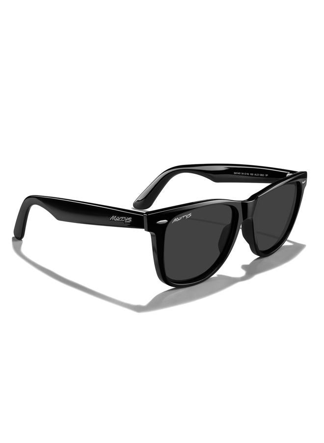 MERRY'S Classic Square Shape Polarized Sunglasses for Womens Mens Retro Designer UV400 Sun Glasses S6140, Black Frame/Black Lens, Lens Width: 54 Millimeters - Image 5