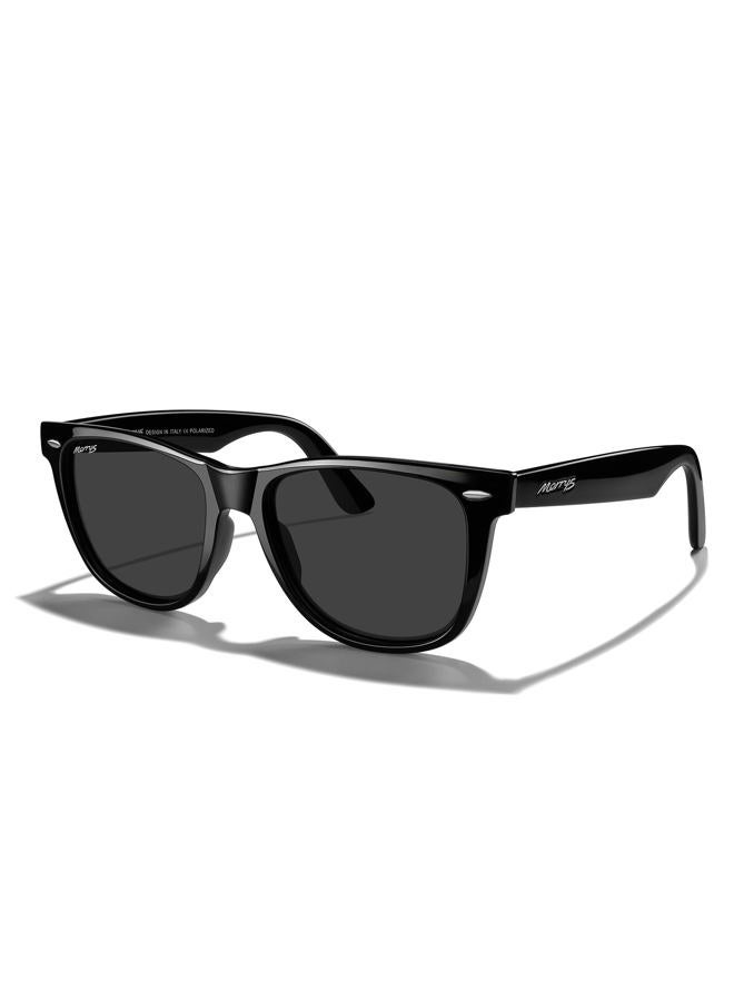 MERRY'S Classic Square Shape Polarized Sunglasses for Womens Mens Retro Designer UV400 Sun Glasses S6140, Black Frame/Black Lens, Lens Width: 54 Millimeters - Image 1