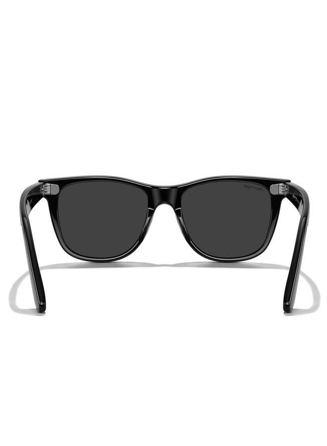 MERRY'S Classic Square Shape Polarized Sunglasses for Womens Mens Retro Designer UV400 Sun Glasses S6140, Black Frame/Black Lens, Lens Width: 54 Millimeters - Image 4