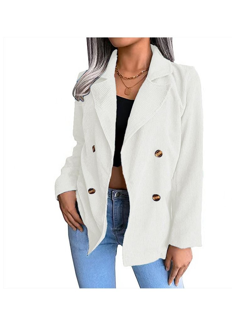 Women's New Fashion Simple Double Breasted Coat