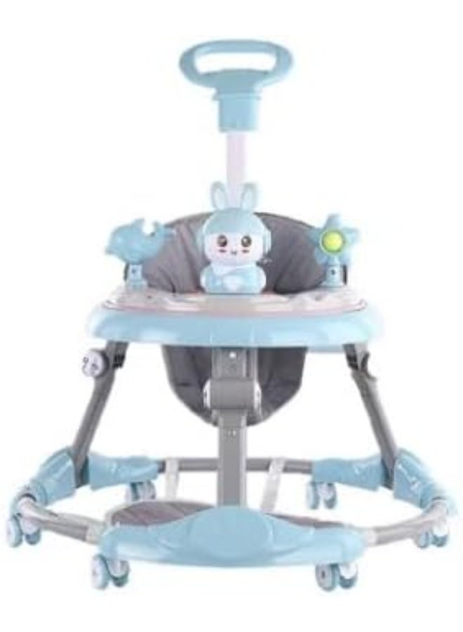Indoor Trampoline and SUPAAR foldable baby walker and baby jumper Multifunctional Electric Baby Jumper Walker Cradle Tropical Forest Indoor Baby Swing Rocking - Image 1