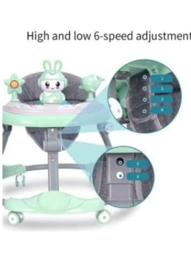 Indoor Trampoline and SUPAAR foldable baby walker and baby jumper Multifunctional Electric Baby Jumper Walker Cradle Tropical Forest Indoor Baby Swing Rocking - Image 5