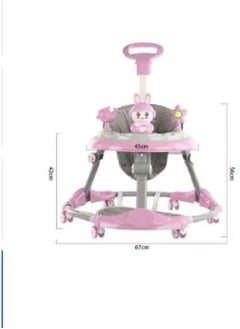 Generic Indoor Trampoline and SUPAAR foldable baby walker and baby jumper Multifunctional Electric Baby Jumper Walker Cradle Tropical Forest Indoor Baby Swing Rocking  - Image 2