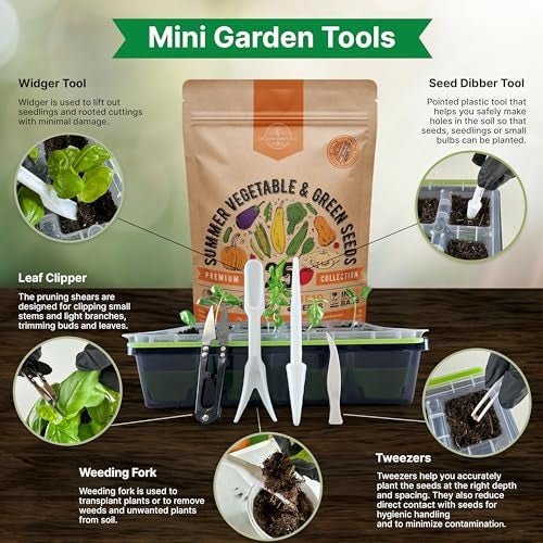 Organo Republic 25 Summer Vegetable Garden Seed Variety Pack - 6,510+ Non-GMO Heirloom Veggie & Greens Seeds for Outdoors & Indoor Home Garden, Including Collards, Pepper, Okra, Onion, Bean, Cucumber - Image 5