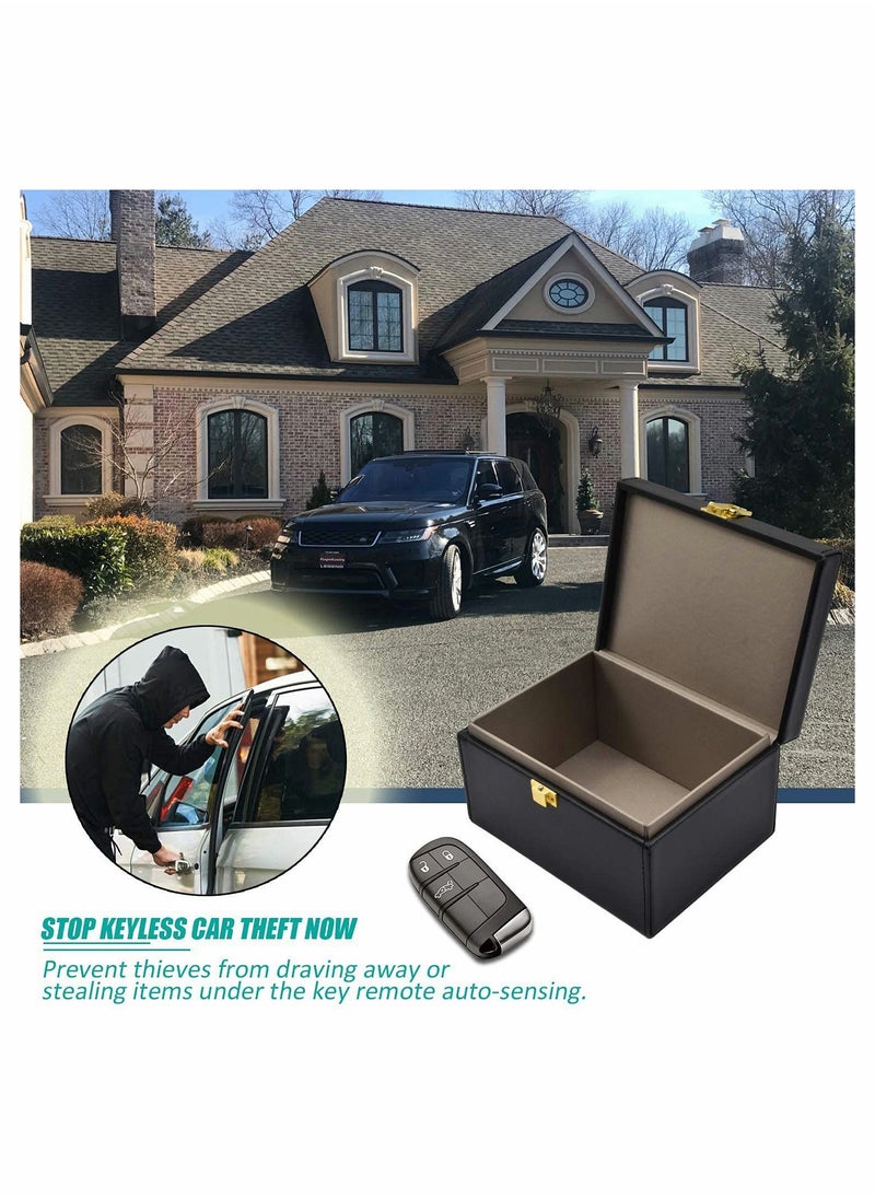 Excefore - Car Key Signal Blocker Box, Keyless Car Key Fob Safe Protector Box - Image 1