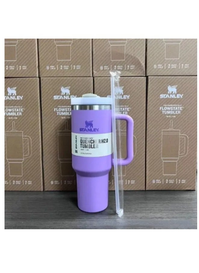 Stanley - H2.0 Flow State Stainless Steel Tumbler with Handle and Straw Lid Insulated Reusable Cup for Water, Coffee, Smoothies & More, Travel Mug, Cupholder Friendly 40 oz - Image 1
