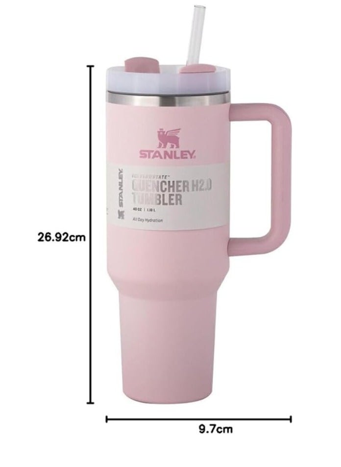 Stanley - H2.0 Flow State Stainless Steel Tumbler with Handle and Straw Lid Insulated Reusable Cup for Water, Coffee, Smoothies & More, Travel Mug, Cupholder Friendly 40 oz - Image 1
