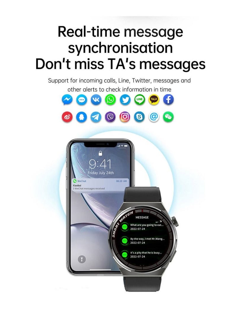 Zoom Plus Bluetooth Call Sports Fitness Tracker Heart Rate Monitor IP67 Waterproof Smartwatch For IOS Android Black - Image 5