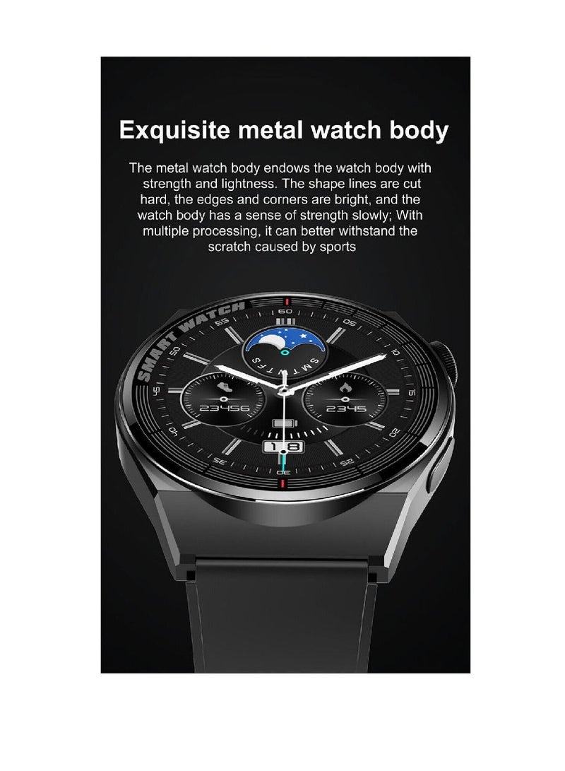 Zoom Plus Bluetooth Call Sports Fitness Tracker Heart Rate Monitor IP67 Waterproof Smartwatch For IOS Android Black - Image 4