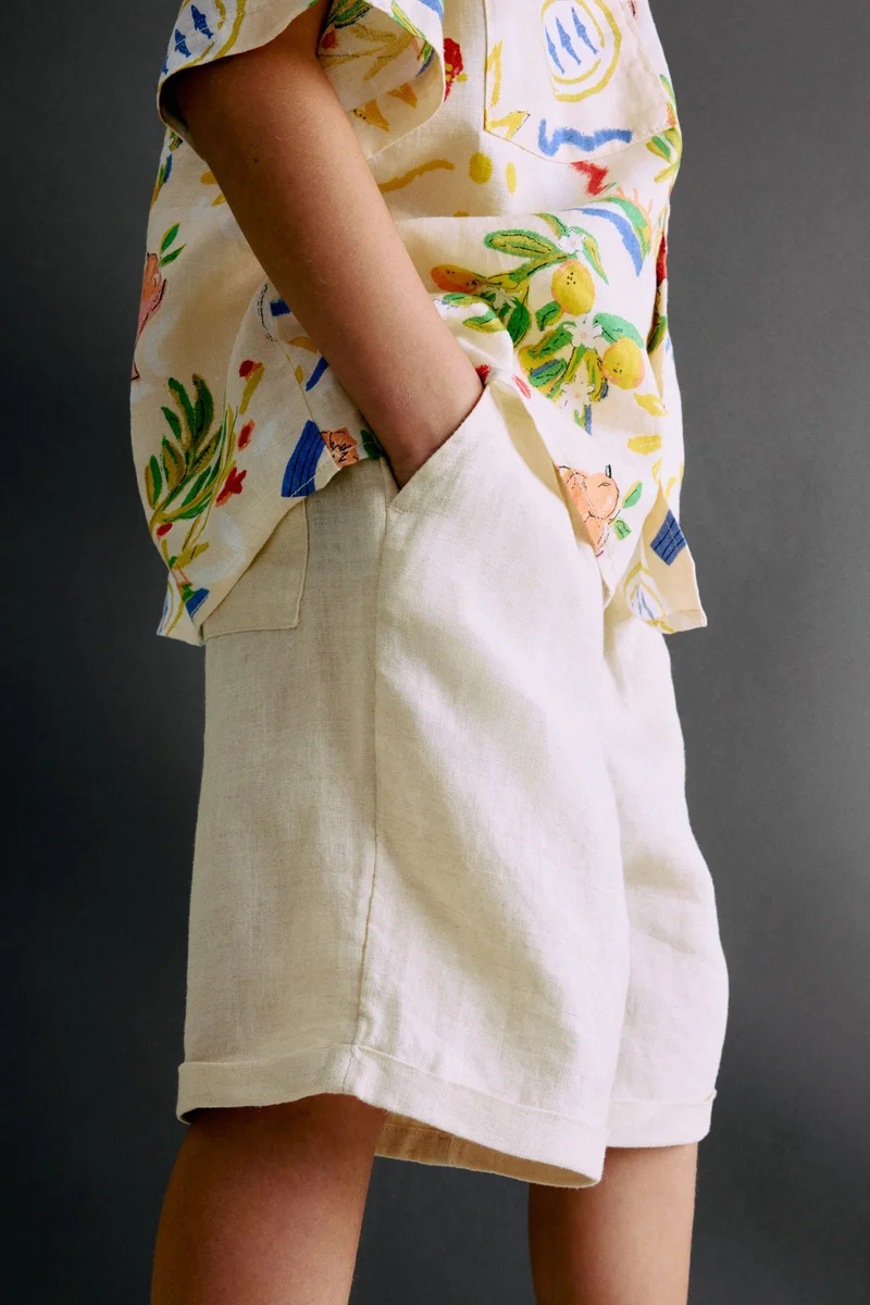 H&M Knee-length linen shorts