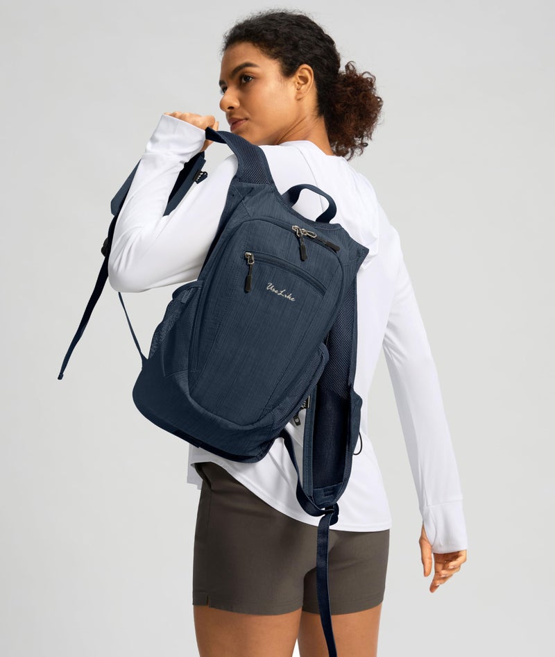 Uselike 10L Small Hiking Backpack Travel Daypack Lightweight Packable Back Pack for Women Men(Dark Navy) - Image 3
