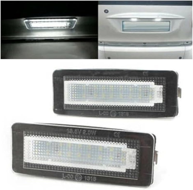 Wivplex 2Pcs ABS White License Plate Lights - Image 3