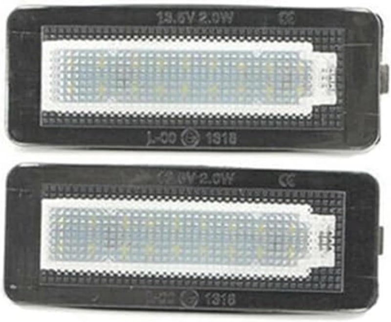 Wivplex 2Pcs ABS White License Plate Lights - Image 1