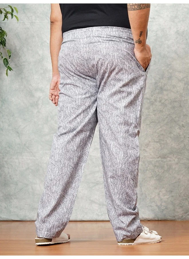 HARDSODA Navy Men Regular Casual Tropical Lounge Pants