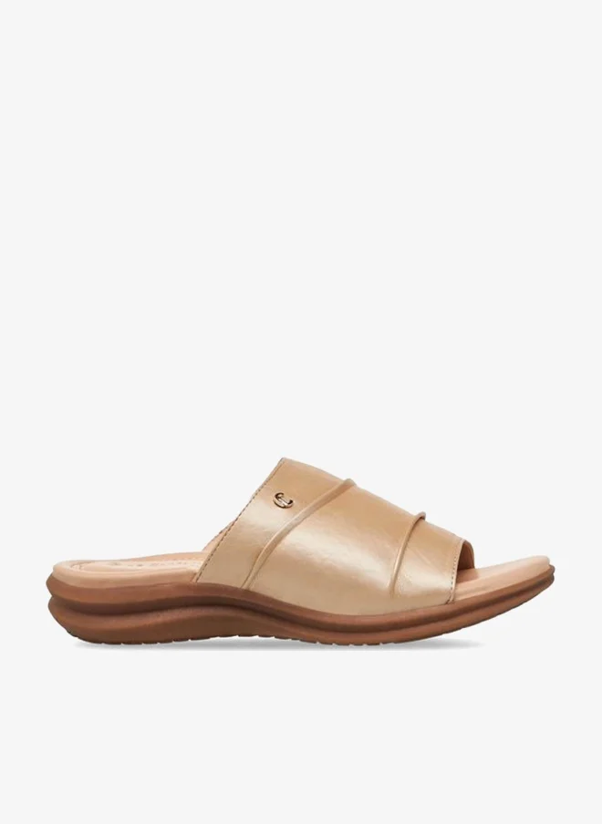 لو كونفورت Women Metallic Slide Sandals