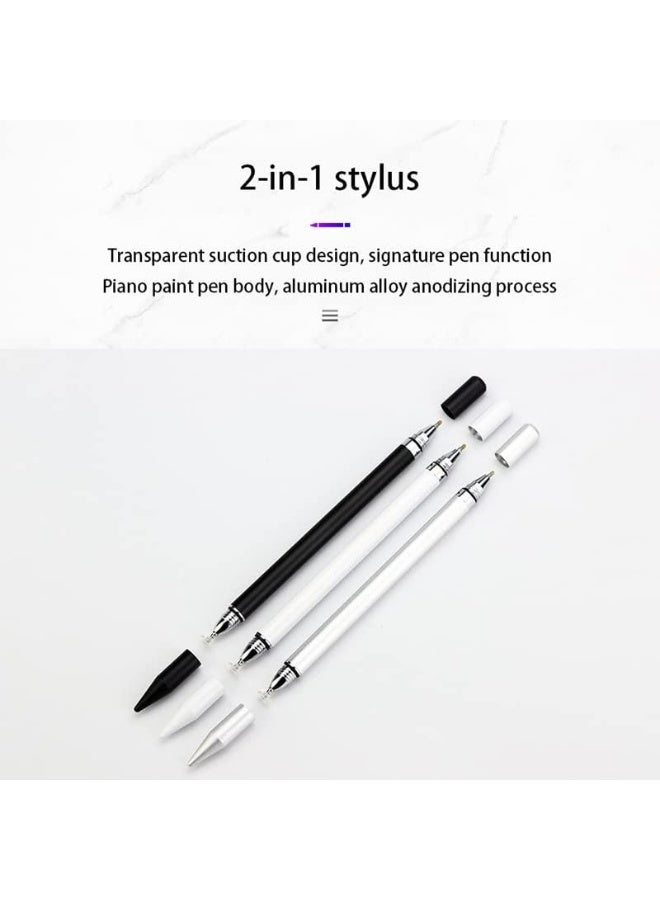 2-in-1 Universal Stylus Pen with Precision Disc Tip - High-Sensitivity Touch Pencil for Writing and Drawing on All Touchscreens - Image 4