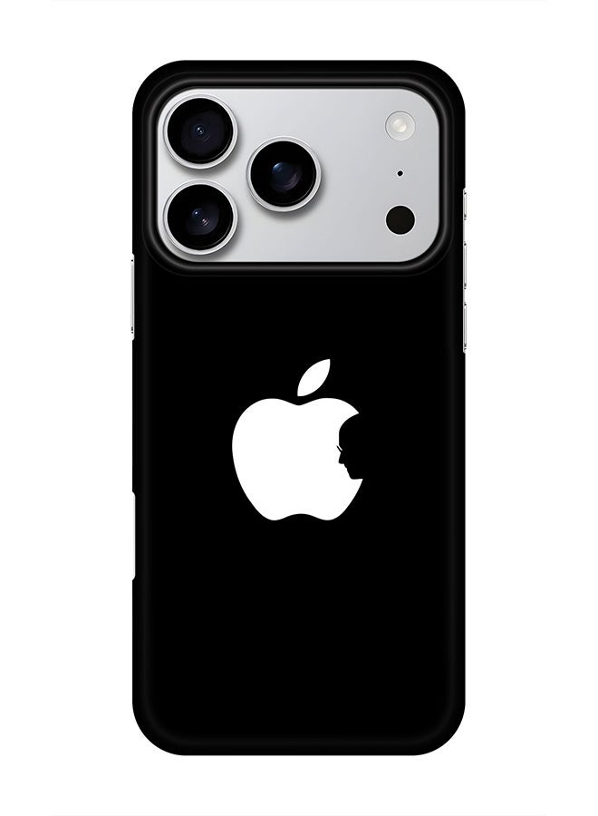 Stylizedd For iPhone 17 Pro,Case, [Compatible with MagSafe] Magnetic cover Slim fit Protection Matte, - Steve's Apple - Black