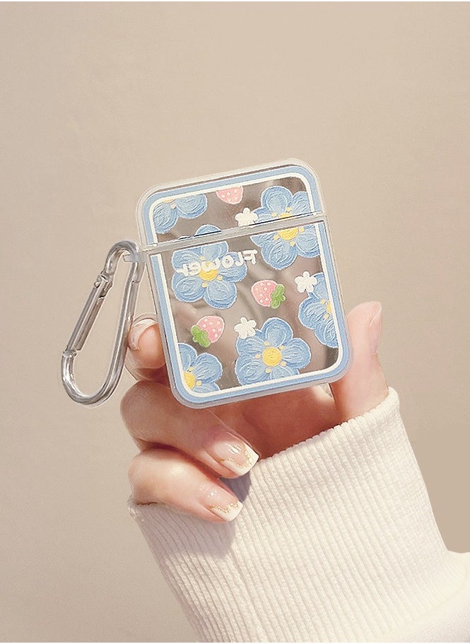 KUYING - Suitable For Apple Bluetooth Earphones Mirror Flower Protective Cover - Image 1