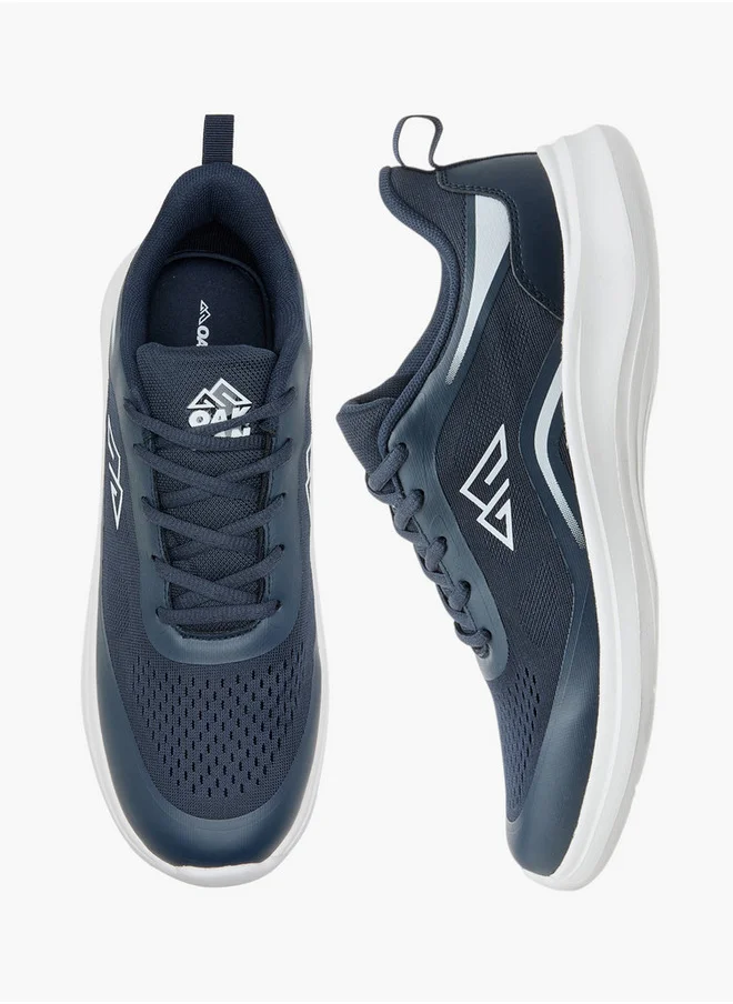 شو اكسبرس Textured Sports Shoes with Lace-Up Closure