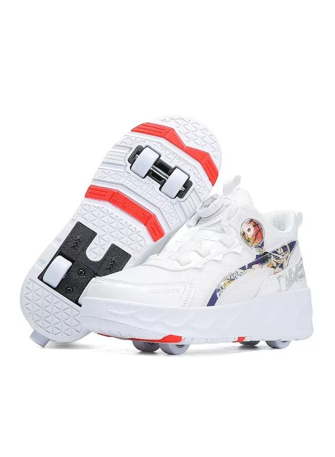 سكاي فيو أحذية دوارة للجنسين، أحذية أطفال بعجلات لامعة، أحذية تزلج دوارة مضيئة للبنات، أحذية رياضية للأولاد، أحذية رياضية وامضة قابلة لإعادة الشحن كهدية، مقاسات من 32 إلى 40 - Image 1