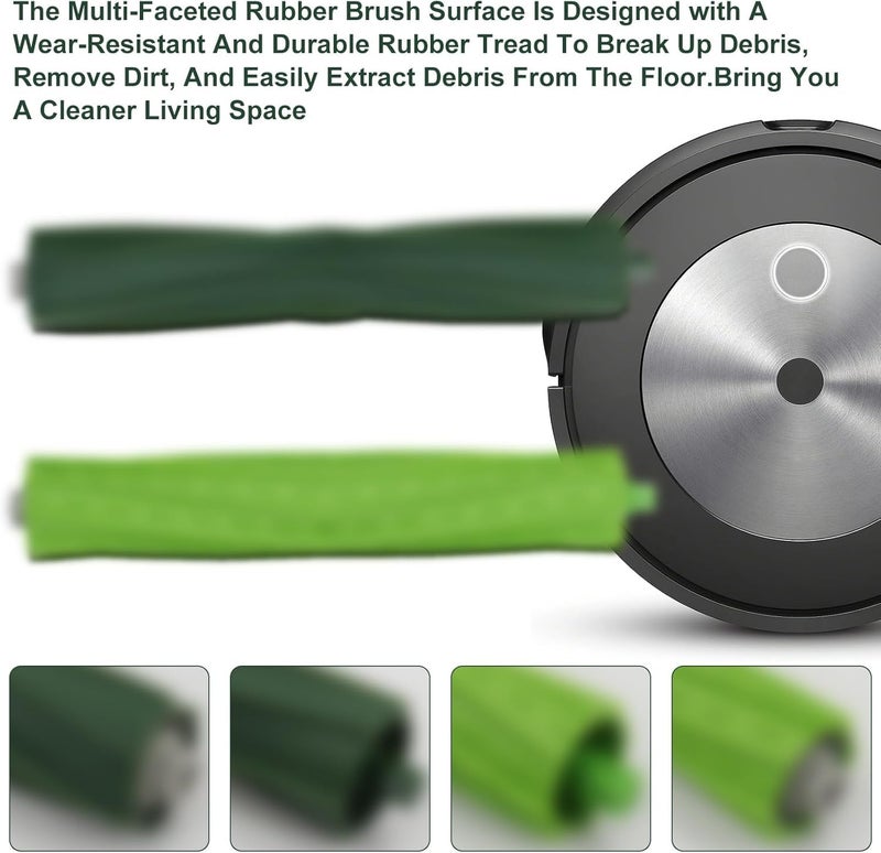 JoyBros فرش دوارة بديلة من JoyBros/مستخرج الحطام متوافقة مع سلسلة iRobot Roomba i&e&j E5 E6 i1 i1+ i7 i7+ i7 i6 i6+ i3 i3+ i4 i4+ i8 i8 j7 j7 4 مجموعات - Image 3