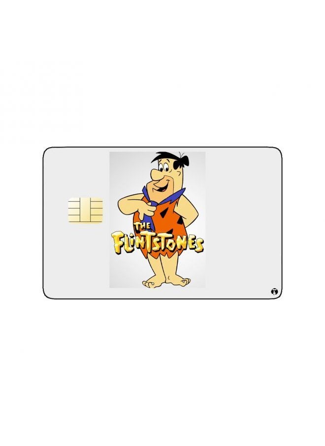 RKN - PRINTED BANK CARD STICKER Animation Fred From The Flintstones By Cartoon Network - Image 1