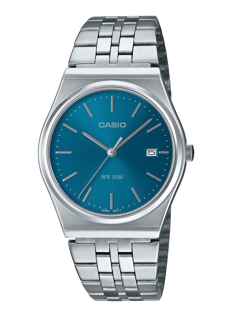CASIO Men's Analog Quartz Stainless Steel Watch MTP-B145D-2A2 - Image 1
