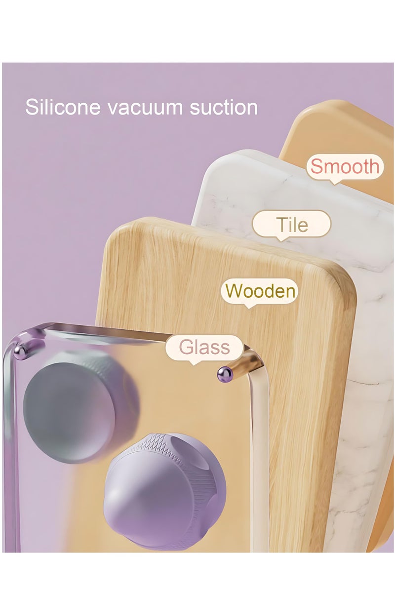 Electric Vibrating Massage Ball with Suction – Heated Fascia Release Massager for Neck, Shoulder, Back, Foot, and Muscle Recovery, 2 Vibration Modes & Heat Therapy, Cordless Rechargeable (Pink) - Image 4