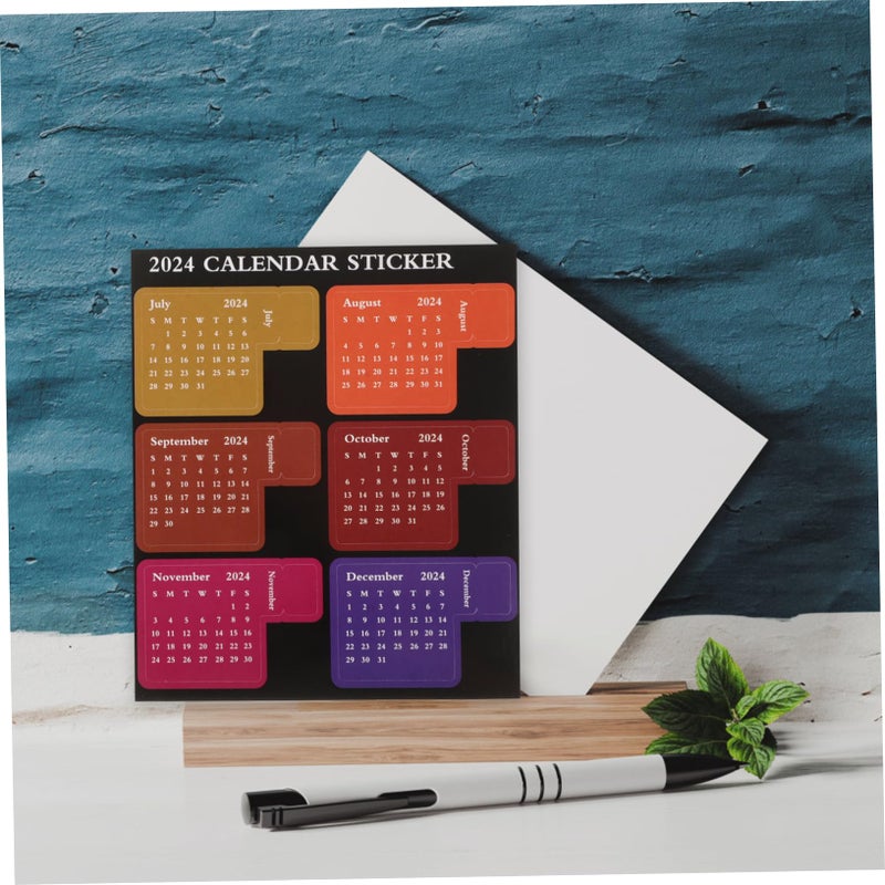 Monthly Calendar Stickers Adhesive Notes 2 Sets DIY Planner Decorations Office Supplies - Image 5