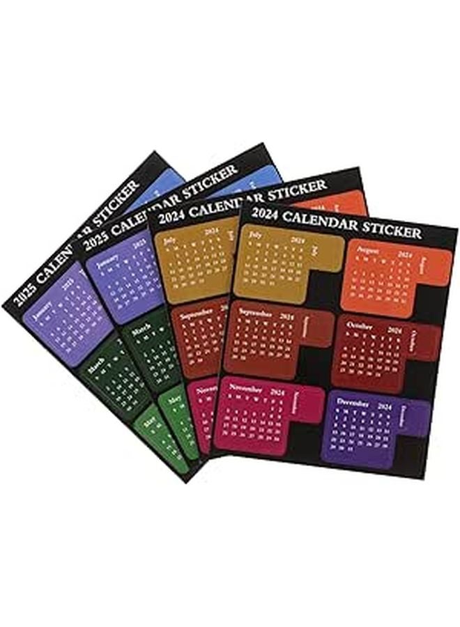 Monthly Calendar Stickers Adhesive Notes 2 Sets DIY Planner Decorations Office Supplies - Image 1
