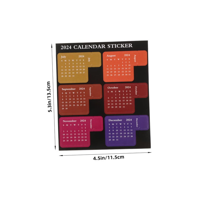 Monthly Calendar Stickers Adhesive Notes 2 Sets DIY Planner Decorations Office Supplies - Image 3