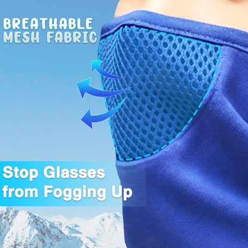 Outrip Breathable Kids Balaclava Ski Mask for Boys Girls - Windproof Fleece Winter Face Mask Cover for Cold Weather (US, Age, 5 Years, 12 Years, Blue) - Image 2