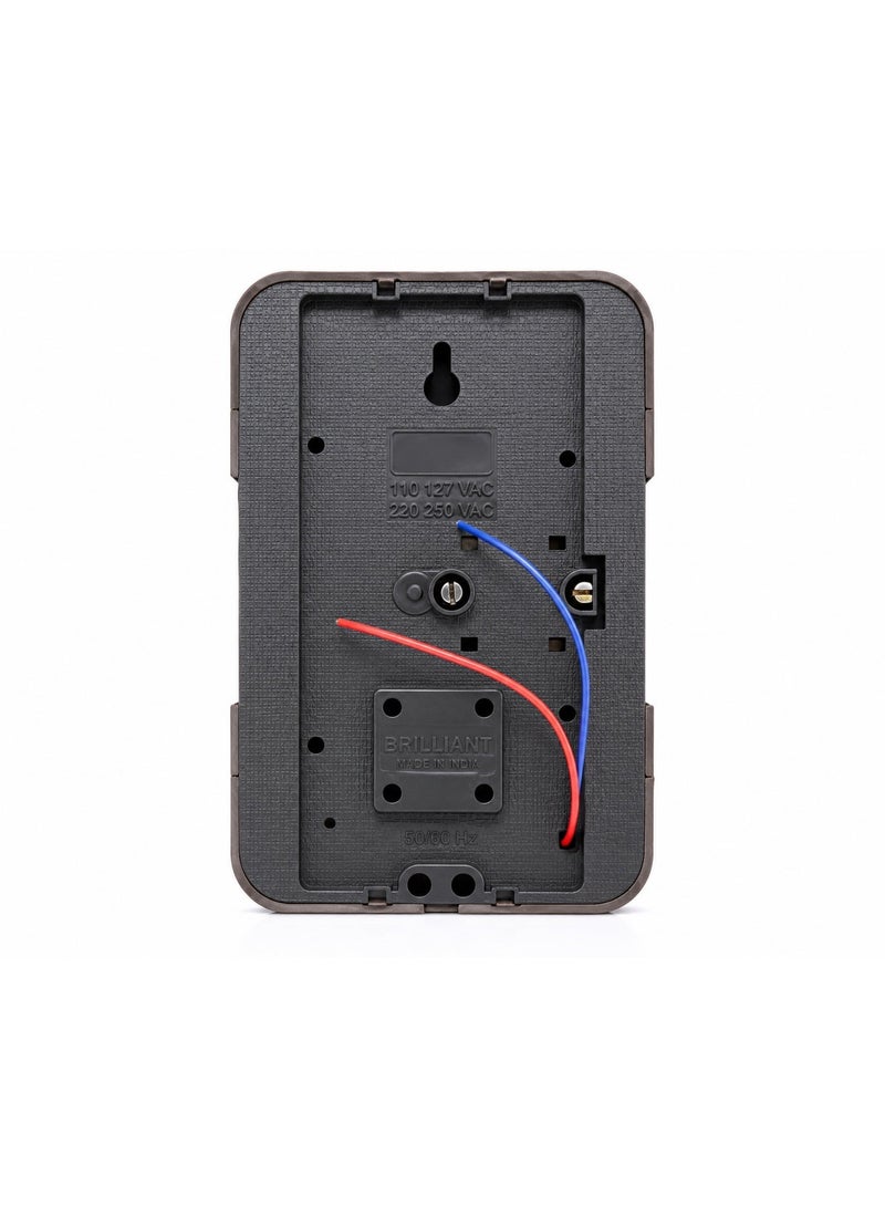 Brilliant Gong A95 Wired Door Chime – Model 195WF Double Sound Doorbell, 110-250V AC, Safety Tested, Made in India - Image 2