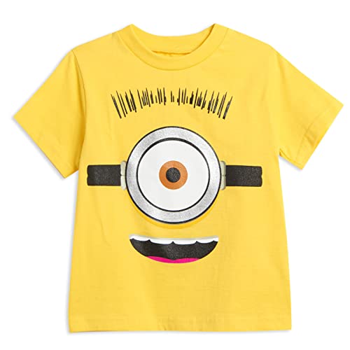 Despicable Me Minions Toddler Boys Graphic T-Shirt and Shorts Outfit Set Yellow-Black 2T - Image 2