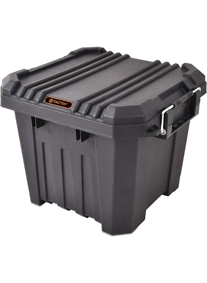 Tactix Tactix 30 Liter Heavy Duty Outdoor Storage Box - Black  - Image 1