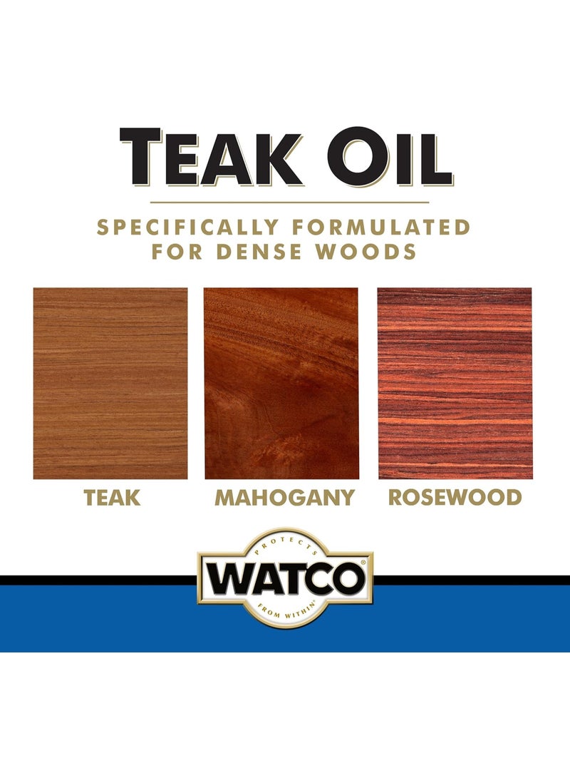 RUST-OLEUM Watco A67141 Teak Oil Finish 947ML Clear - Image 3