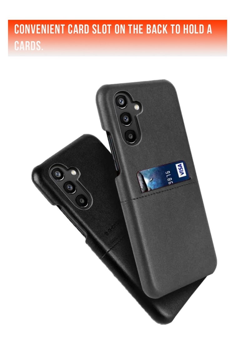 G-CASE - Cardcool Series Protection Shell Leather Texture Case Cover For Samsung Galaxy A54 5G 2023 Black - Image 1