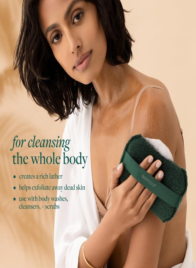 EcoTools XL Body Buffer, Exfoliating Body Scrubber, Large Sponge for Whole Body Cleansing, Quickly Remove Dry Skin, Eco-Friendly Bath Accessory for Men & Women, Cruelty-Free, 1 Count - Image 3