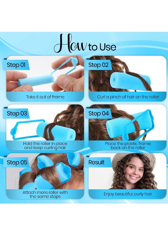 Foam Sponge Hair Rollers 48 Pieces, Soft Sleeping Hair Curler Flexible Hair Styling Sponge Curlers Hairdressing Curlers for Hair Styling for Women Creating Hair Curls 0.79 ( Random) - Image 3