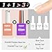 FZANEST Hema Tpo-Free Rubber Builder Gel Base Coat and Diamond Top Coat Gel Nail Polish Set Long Lasting Ultra Shine Top and Base for Nail Strengthener Extension Protection Repair Building Aprex - Image 3