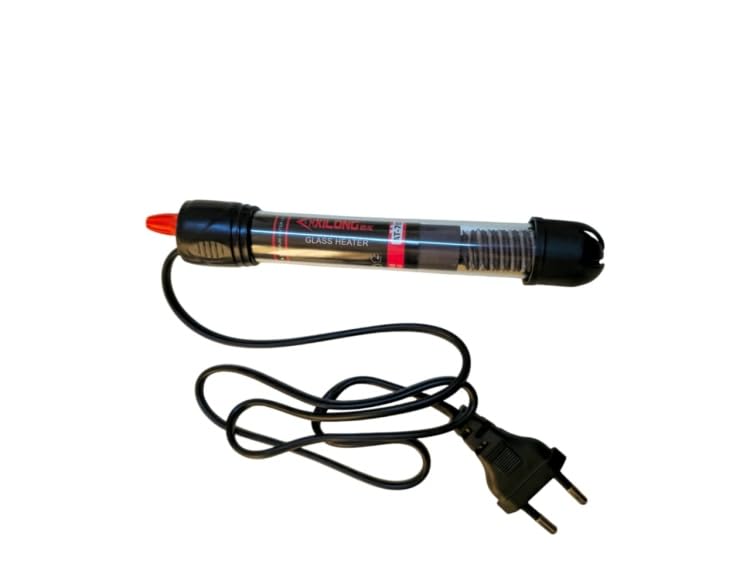 Cavolite Aquarium Heater 50W Thermostat Submersible Heating Rod with 2 Water Suction Cups for Aquarium 220-240V Multi-Glass