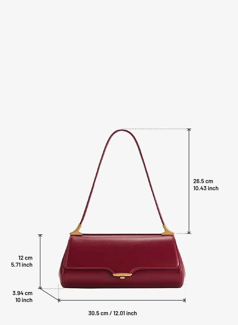 Jw Pei Burgundy Eloise Shoulder Bag for Women | Best Price UAE