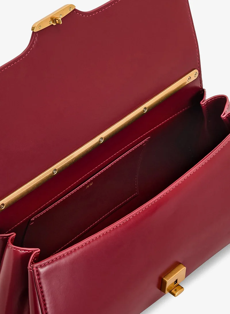 Jw Pei Burgundy Eloise Shoulder Bag for Women | Best Price UAE